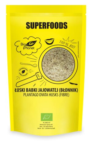 ŁUSKI BABKI JAJOWATEJ (BŁONNIK) BIO 100 g - BIO PLANET SUPERFOODS (2 szt.)