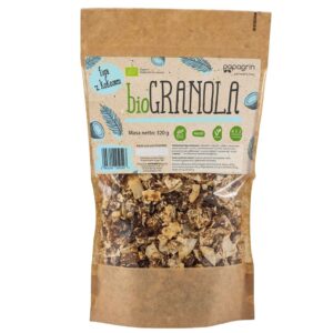 GRANOLA FIGA Z KOKOSEM BEZ DODATKU CUKRÓW BEZGLUTENOWA BIO 320 g - PAPAGRIN (1 szt.)