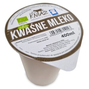 KWAŚNE MLEKO BIO 400 ml - EKO KNIAŹ (NA ZAMÓWIENIE) (1 szt.)