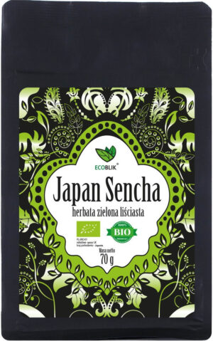 HERBATA ZIELONA LIŚCIASTA SENCHA JAPOŃSKA BIO 70 g - ECOBLIK (2 szt.)