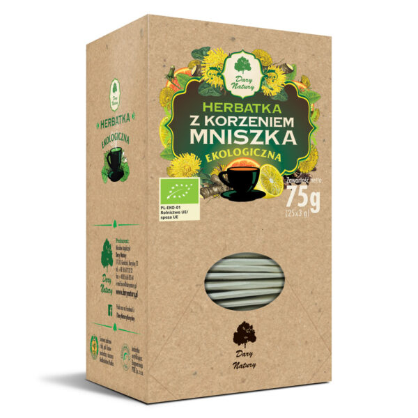 HERBATKA Z KORZENIEM MNISZKA BIO (25 x 3 g) 75 g - DARY NATURY (2 szt.)