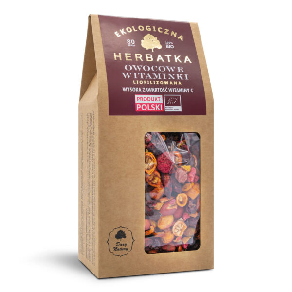HERBATKA LIOFILIZOWANA OWOCOWE WITAMINKI BIO 80 g - DARY NATURY (1 szt.)