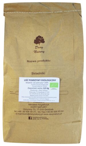 HERBATKA LIŚĆ POKRZYWY BIO 500 g - HORECA (DARY NATURY) (1 szt.)