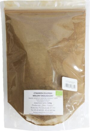 CYNAMON CEJLOŃSKI MIELONY BIO 500 g - HORECA (DARY NATURY) (1 szt.)
