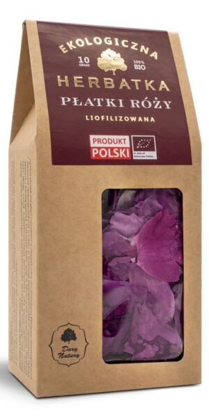HERBATKA LIOFILIZOWANA PŁATKI RÓŻY BIO 10 g - DARY NATURY (1 szt.)