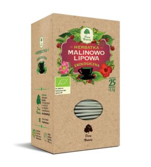 HERBATKA MALINOWO - LIPOWA BIO (25 x 2,5 g) 62,5 g - DARY NATURY (2 szt.)