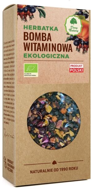 HERBATKA BOMBA WITAMINOWA BIO 100 g - DARY NATURY (2 szt.)