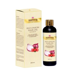 OLEJEK DO WŁOSÓW Z CZERWONEJ CEBULI Z HIBISKUSEM 200 ml - SATTVA (1 szt.)