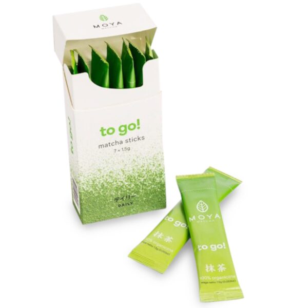 HERBATA ZIELONA MATCHA JAPOŃSKA W SASZETKACH BIO (7 x 1,5 g) 10,5 g - MOYA MATCHA (2 szt.)
