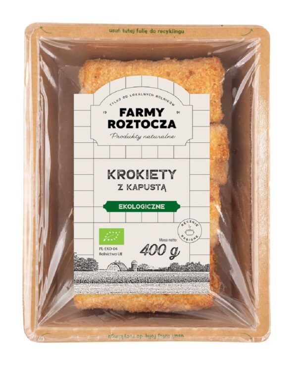 KROKIETY Z KAPUSTĄ I GRZYBAMI BIO 400 g - FARMY ROZTOCZA (NA ZAMÓWIENIE) (1 szt.)