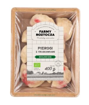 PIEROGI Z TRUSKAWKAMI BIO 400 g - FARMY ROZTOCZA (NA ZAMÓWIENIE) (1 szt.)
