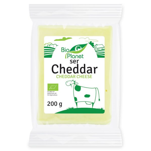 SER CHEDDAR BIO 200 g - BIO PLANET (1 szt.)