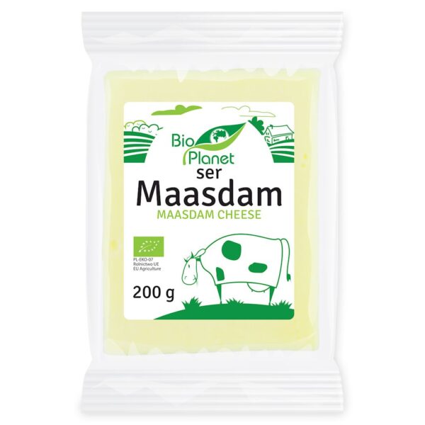 SER MAASDAM BIO 200 g - BIO PLANET (1 szt.)