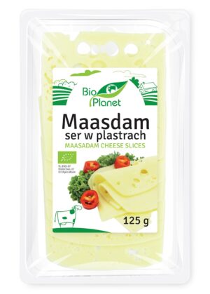 SER MAASDAM PLASTRY BIO 125 g - BIO PLANET (2 szt.)