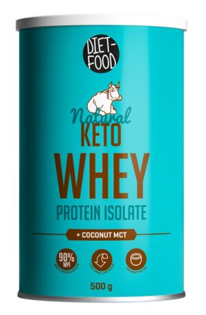 BIAŁKO SERWATKOWE Z MCT KETO (IZOLAT WPI 90) 500 g - DIET-FOOD (1 szt.)