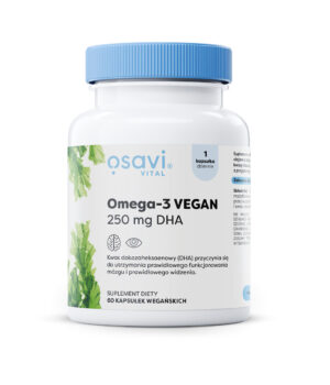 OMEGA-3 VEGAN (250 mg) BEZGLUTENOWA 60 KAPSUŁEK - OSAVI (1 szt.)