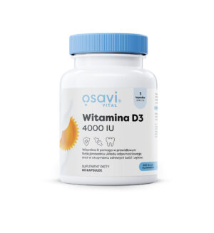 WITAMINA D3 100 µg (4000 j.m) BEZGLUTENOWA 60 KAPSUŁEK - OSAVI (1 szt.)