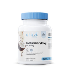 KWAS KAPRYLOWY (1200 mg) BEZGLUTENOWY 60 KAPSUŁEK - OSAVI (1 szt.)