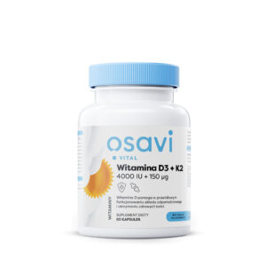 WITAMINA K2 + D3 BEZGLUTENOWA 60 KAPSUŁEK - OSAVI (1 szt.)
