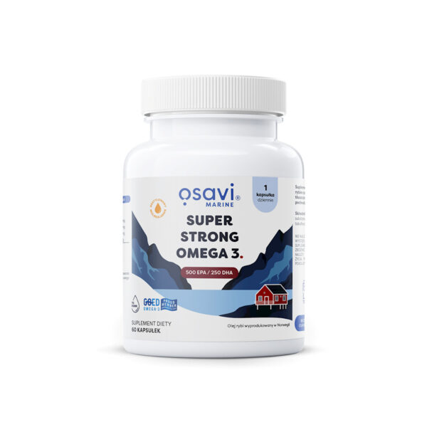 OMEGA-3 SUPER STRONG (800 mg) BEZGLUTENOWA 60 KAPSUŁEK - OSAVI (1 szt.)