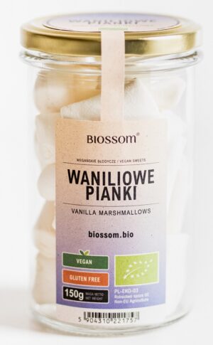 PIANKI WANILIOWE WEGAŃSKIE BEZGLUTENOWE BIO 150 g - BIOSSOM (1 szt.)