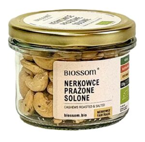 ORZECHY NERKOWCA PRAŻONE I SOLONE FAIR TRADE BEZGLUTENOWE BIO 120 g - BIOSSOM (1 szt.)
