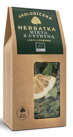 HERBATKA LIOFILIZOWANA MIĘTA Z CYTRYNĄ BIO 25 g - DARY NATURY (2 szt.)