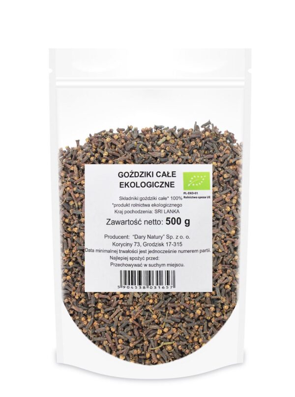 GOŹDZIKI CAŁE BIO 500 g - HORECA (DARY NATURY) (1 szt.)