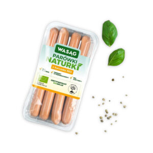 PARÓWKI Z KURCZAKA BIO 150 g - WASĄG (NA ZAMÓWIENIE) (1 szt.)