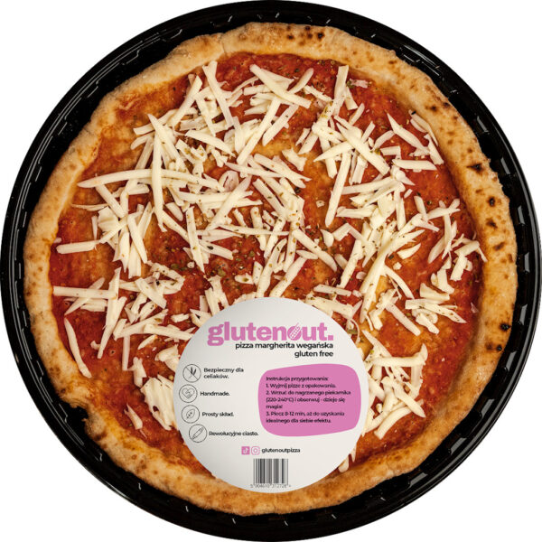 PIZZA MARGHERITA WEGAŃSKA BEZGLUTENOWA 300 g - GLUTEN OUT (1 szt.)