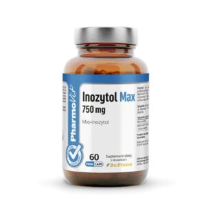 INOZYTOL MAX (750 mg) BEZGLUTENOWY 60 KAPSUŁEK - PHARMOVIT (CLEAN LABEL) (1 szt.)
