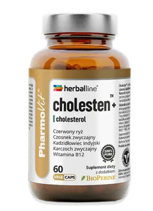 KAPSUŁKI NA PRAWIDŁOWY POZIOM CHOLESTEROLU (CHOLESTEN+) BEZGLUTENOWE 60 szt. - PHARMOVIT (HERBALLINE) (1 szt.)