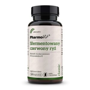 SFERMENTOWANY CZERWONY RYŻ EKSTRAKT BEZGLUTENOWY 120 KAPSUŁEK - PHARMOVIT (CLASSIC) (1 szt.)
