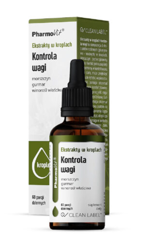 EKSTRAKTY W KROPLACH NA KONTROLĘ WAGI BEZGLUTENOWE 30 ml - PHARMOVIT (CLEAN LABEL) (1 szt.)