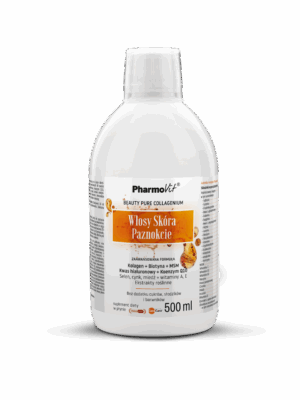 SUPLEMENT DIETY NA WŁOSY, SKÓRĘ I PAZNOKCIE W PŁYNIE BEZGLUTENOWY 500 ml - PHARMOVIT (1 szt.)