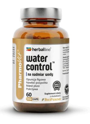 KAPSUŁKI NA NADMIAR WODY W ORGANIZMIE (WATER CONTROL) BEZGLUTENOWE 60 szt. - PHARMOVIT (HERBALLINE) (1 szt.)