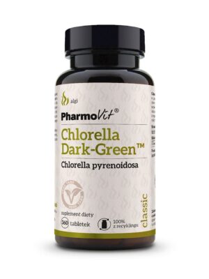 CHLORELLA DARK-GREEN (250 mg) BEZGLUTENOWA 360 TABLETEK - PHARMOVIT (CLASSIC) (1 szt.)