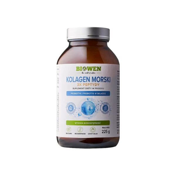 KOLAGEN RYBI 3 x PEPTYDY W PROSZKU 225 g - BIOWEN (1 szt.)