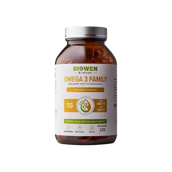 OMEGA-3 FAMILY 225 KAPSUŁEK - BIOWEN (1 szt.)