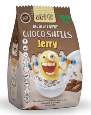 MUSZELKI ZBOŻOWE KAKAOWE BEZGLUTENOWE 375 g - JERRY GLUTEN OUT (2 szt.)
