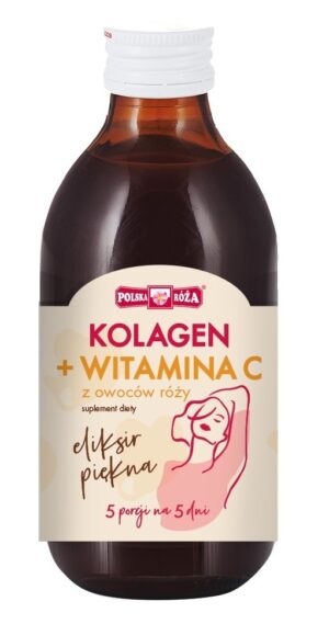 ELIKSIR PIĘKNA - KOLAGEN + WITAMINA C Z OWOCÓW RÓŻY 250 ml - POLSKA RÓŻA (1 szt.)