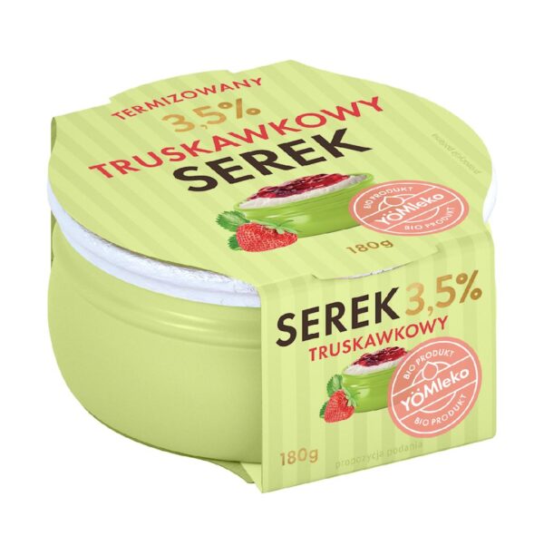 SEREK TRUSKAWKOWY TERMIZOWANY BIO 180 g - YÖMLEKO (2 szt.)