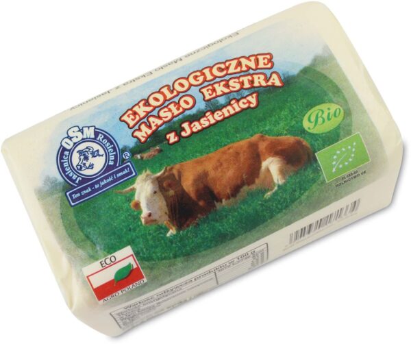 MASŁO EKSTRA OSEŁKA (82 % TŁUSZCZU) BIO (około 0,30 kg) - JASIENICA (1 szt.)
