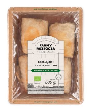 GOŁĄBKI WEGAŃSKIE Z KASZĄ GRYCZANĄ BIO 500 g - FARMY ROZTOCZA (NA ZAMÓWIENIE) (1 szt.)