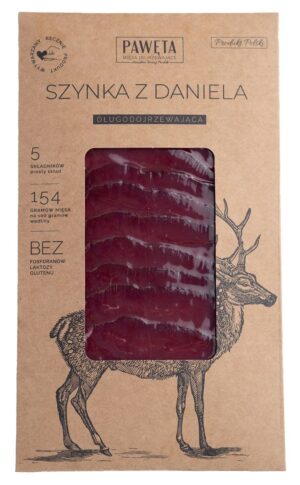 SZYNKA Z DANIELA DOJRZEWAJĄCA PLASTRY BEZGLUTENOWA 50 g - PAWĘTA (1 szt.)