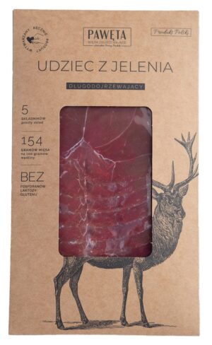 UDZIEC Z JELENIA DOJRZEWAJĄCY PLASTRY BEZGLUTENOWY 50 g - PAWĘTA (1 szt.)