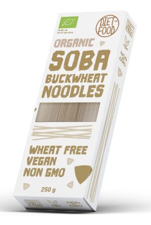 MAKARON (GRYCZANY) NOODLE SOBA BIO 250 g - DIET-FOOD (2 szt.)