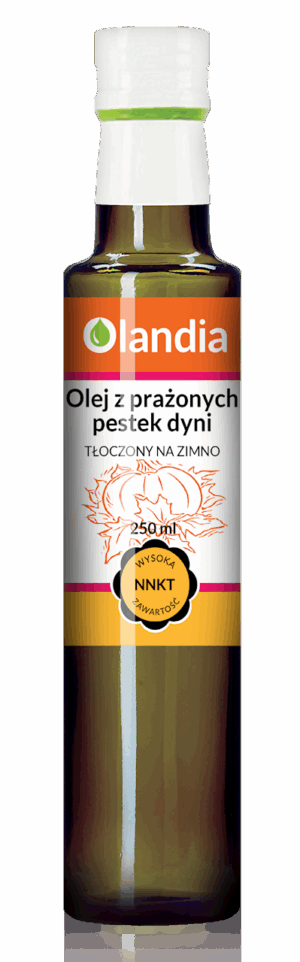 OLEJ Z PRAŻONYCH PESTEK DYNI TŁOCZONY NA ZIMNO 250 ml - OLANDIA (1 szt.)
