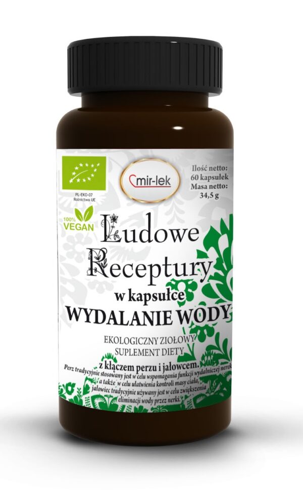 KAPSUŁKI NA WYDALANIE WODY BIO (60 szt.) 30,6 g - MIR-LEK (LUDOWE RECEPTURY) (1 szt.)