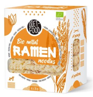 MAKARON (JAGLANY) RAMEN BEZGLUTENOWY BIO 280 g - DIET-FOOD (2 szt.)